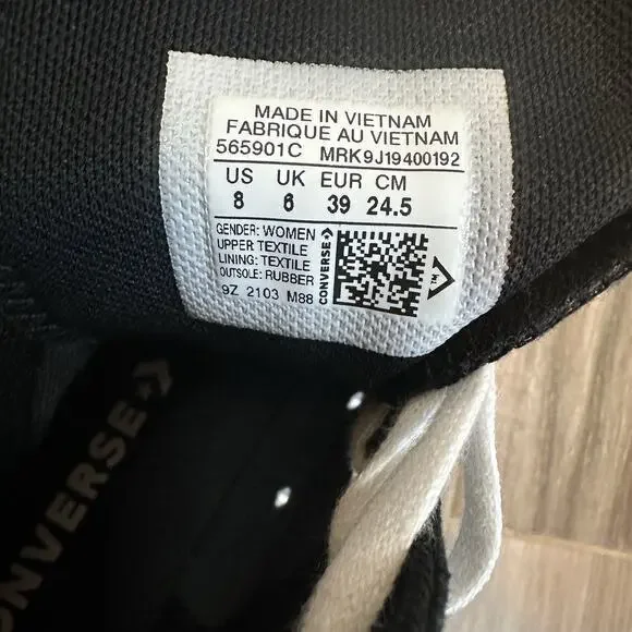 Converse Chuck Taylor Sneakers All Star Lugged High-Top Black‎ Platform 9 Goth - Picture 6 of 11